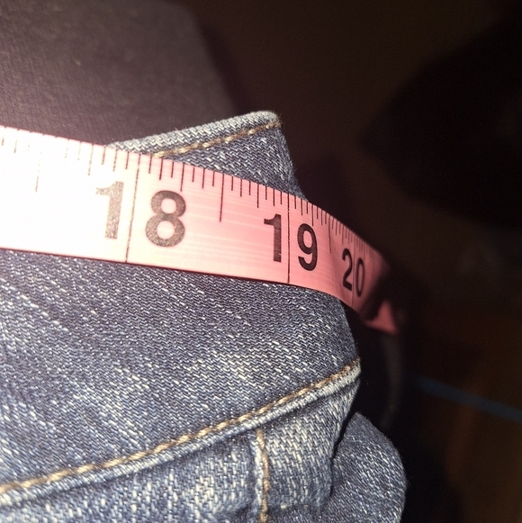 Lane Bryant Lightly Flared lightly distressed Denim Jeans in a size 18. Pre-love - Picture 5 of 12